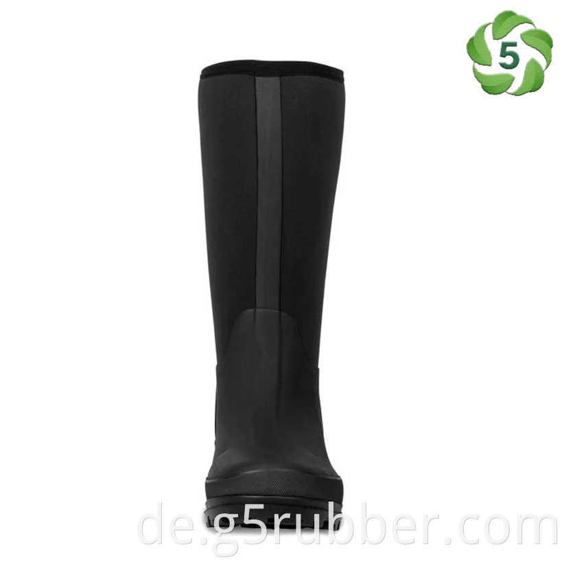 14 Inch Black Neopre Rubber Boots